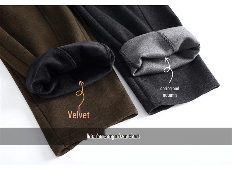 Wool Sickle 2025 Fleece-Lined Plus Size Slimming Women's Pants for Autumn/Winter