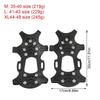 1pair Light weight Ice Cleats Grip Spikes Antiskid Tractions Grip Snow Grip for Mountain Climbing Snow Walking