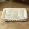 Winter Rectangle Dog Bed,Orthopedic Dog Bed,Warming Soft Calming Sleeping Puppy Bed Durable Pet Bed with Anti-Slip Bottom