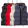 Men's Slim Fit Hooded Vest - Spring/Autumn Trendy Korean Style Warm Down Cotton Gilet
