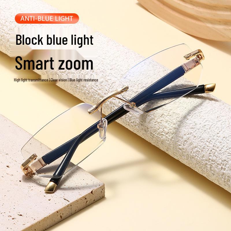 New Color-Changing Anti-Blue Light Reading Glasses for Middle-Aged & Seniors, High-Definition Patterned, Hot-Selling Cross-Border Glasses