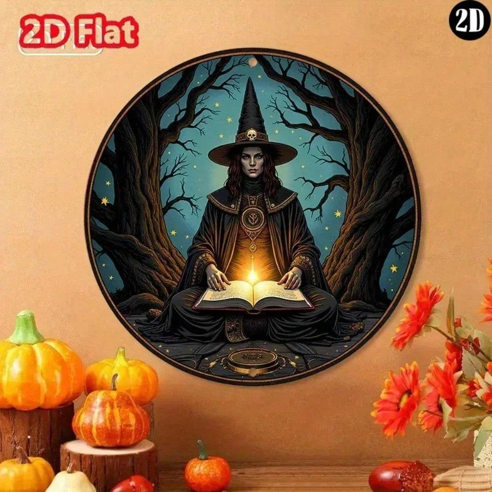 2D Metal Wall Art for Home Halloween Horror Decor 20x20 разноцветный