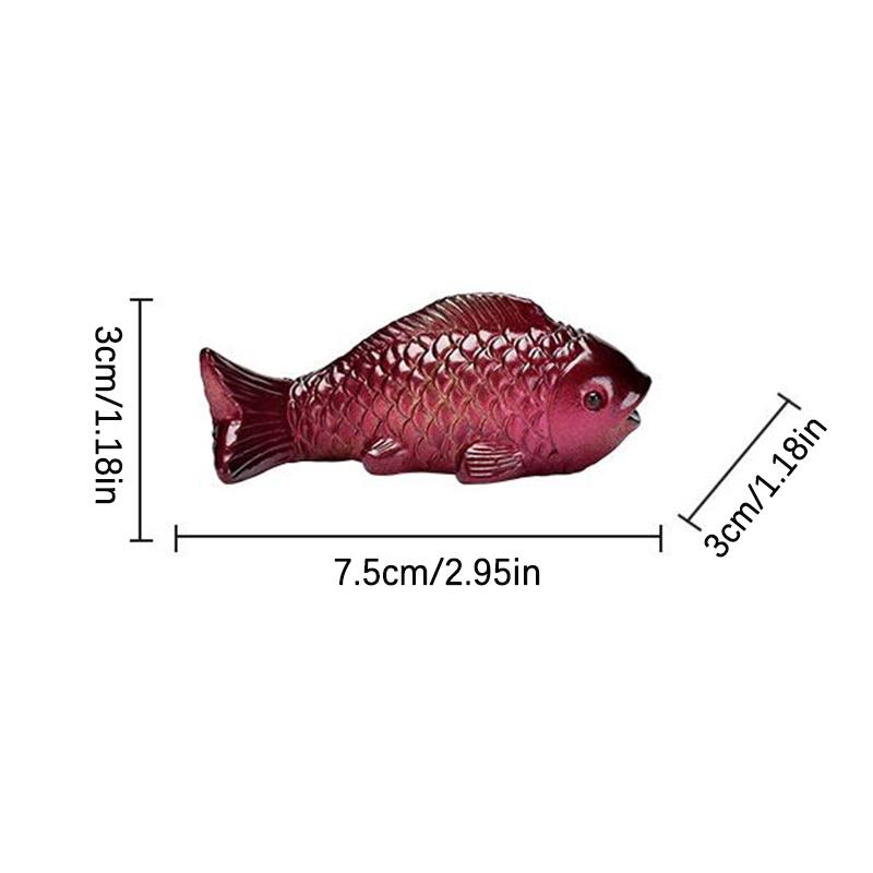 Colour-Changing Koi Carp Creative Desktop Tea Table Ornaments Decorations Two Fish Report Happiness Zen Teaware Accessories