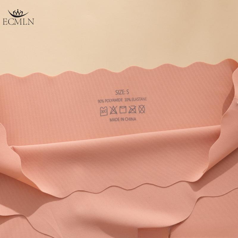 Ice Silk Seamless Striped Mid-waist Panties for Women Sexy Hip-lifting Briefs