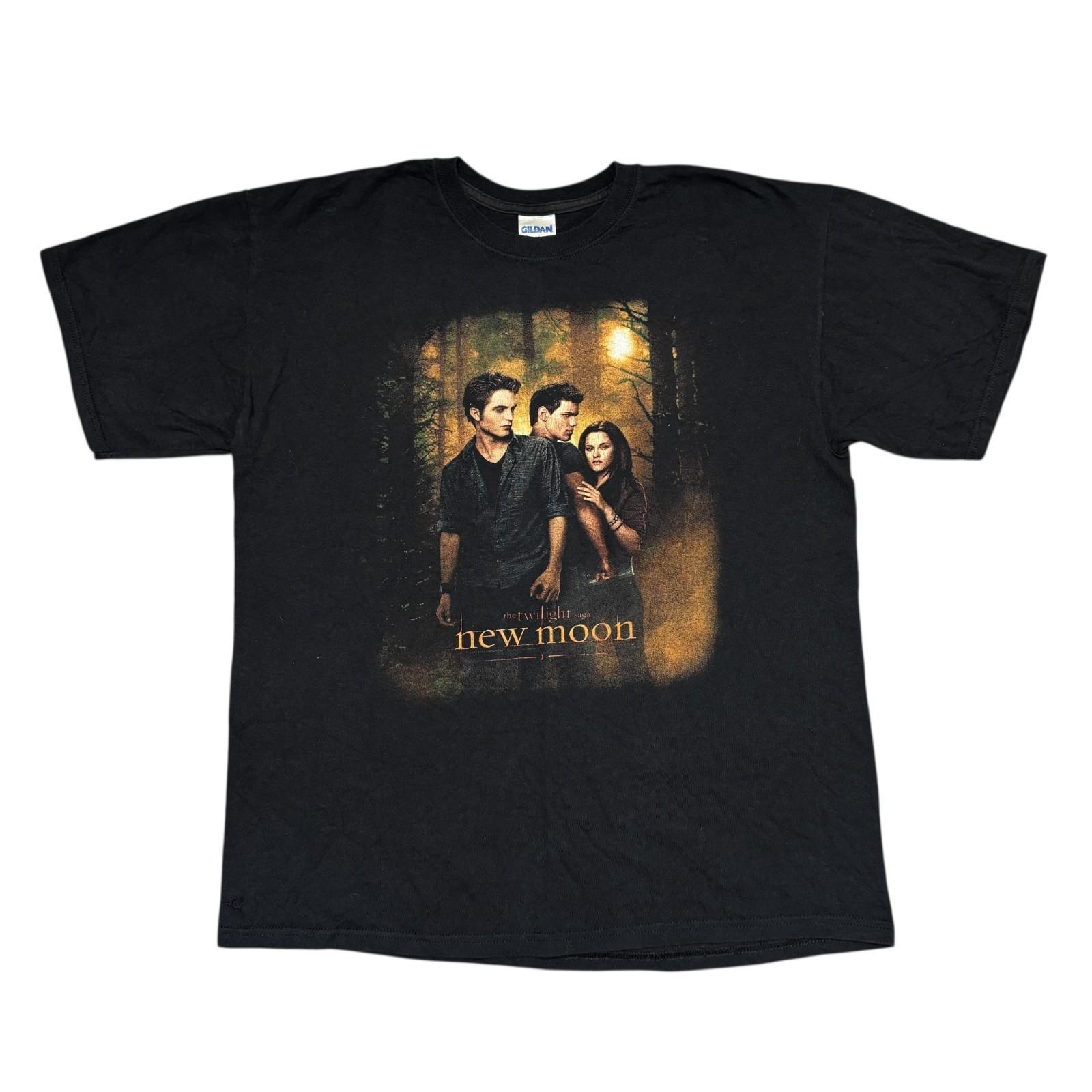 Vintage Twilight Movie Shirt XL Black Promo Vampire Horror Robert Pattinson Y2K Unisex T-Shirt L
