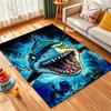 Ferocious shark lunging forward Pattern Rug Carpets for Bedroom Living Room Sofa Mat Creative Door Mat Cloakroom Home Decor