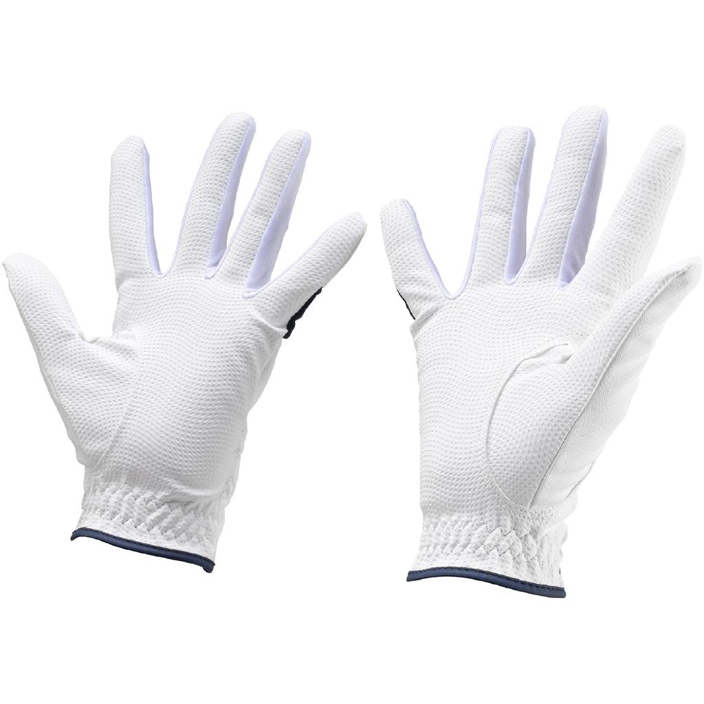 Mizuno Efil Golf 5MGWB554 Women's Gloves, Ambidextrous, White/Navy, 18cm,