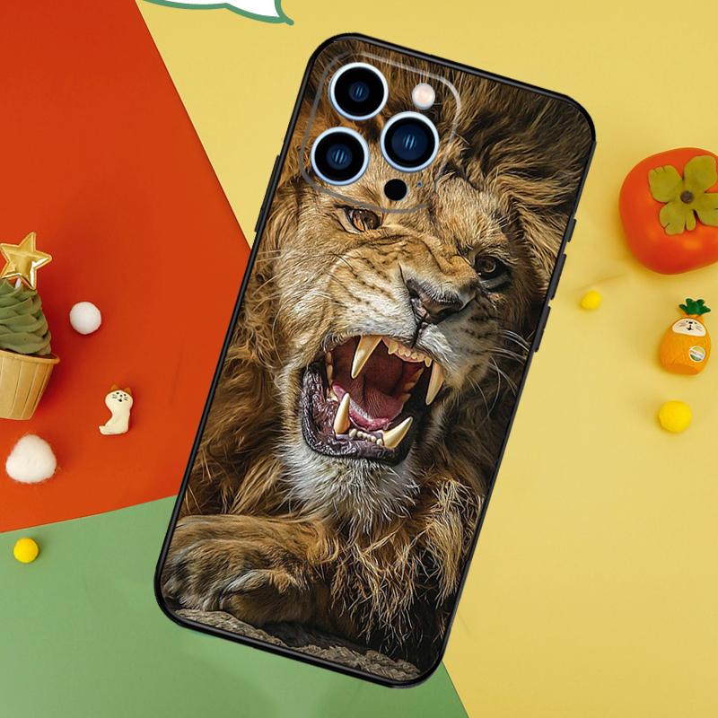 Roaring Lion Phone Case For iPhone 17 Pro Max16 15 14 13 11 12 Pro Max Plus 12 13 Mini 16e 17 Air Cover
