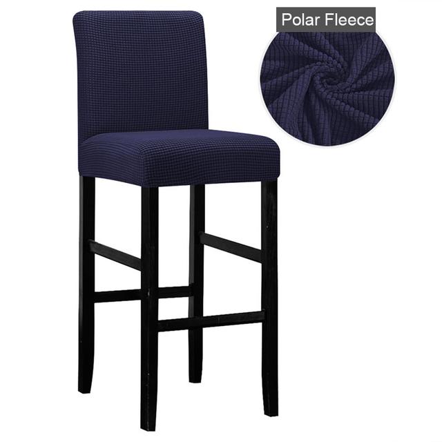 1/2/4/6 Pieces Velvet Fabric Bar Chair Cover Big Elastic High Stool Chair Protector Seat Case for Dining Room