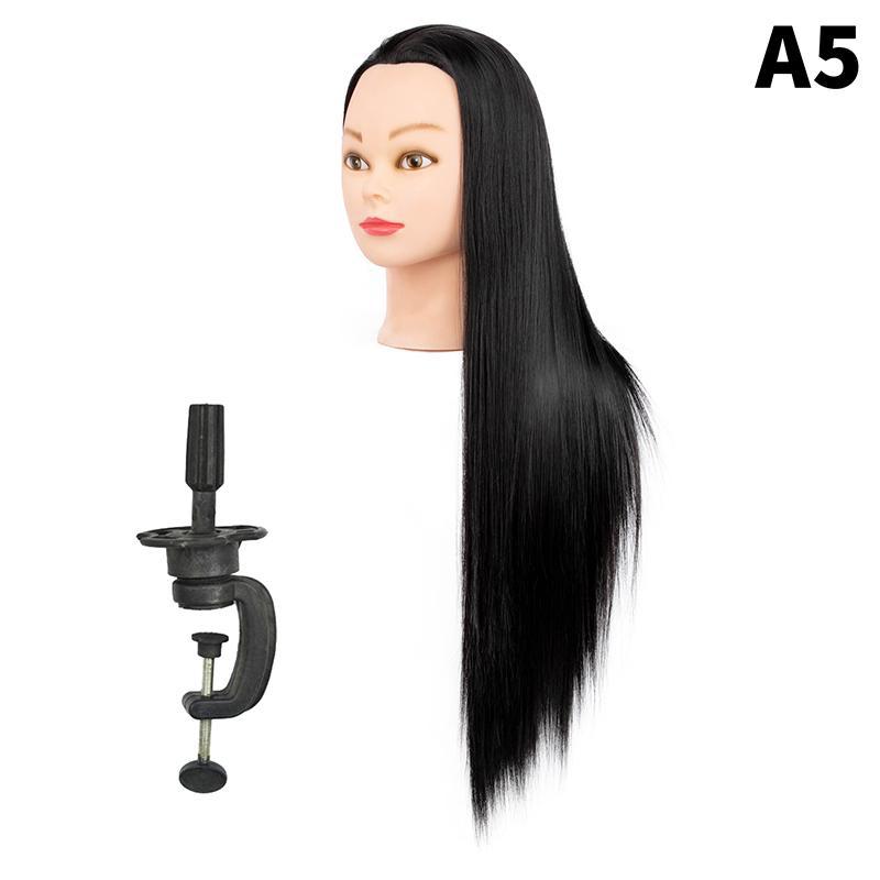 24 Inch Mannequin Head Hairdresser Practice Training Head Model Cosmetology Manikin Doll Salon Wig Accessorie