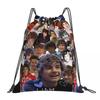 Liam Payne Photo Collage Backpacks Casual Drawstring Bags Sports Bag Book Bags for Travel School