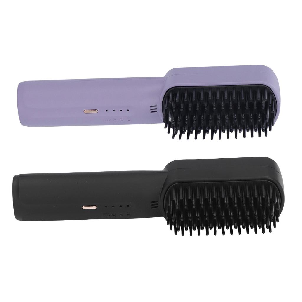 2500mAh Hair Straightener Brush Fast Heating Portable Hair Straightening Comb for Women