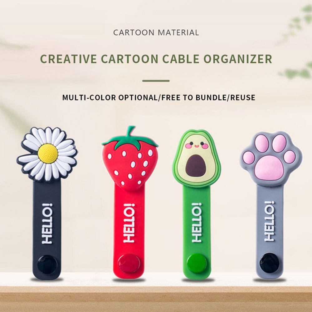 Organizer Clip Cord Wrap Bookmark Silicone Cable Winder Cable Organizer Data Line Protector Clip