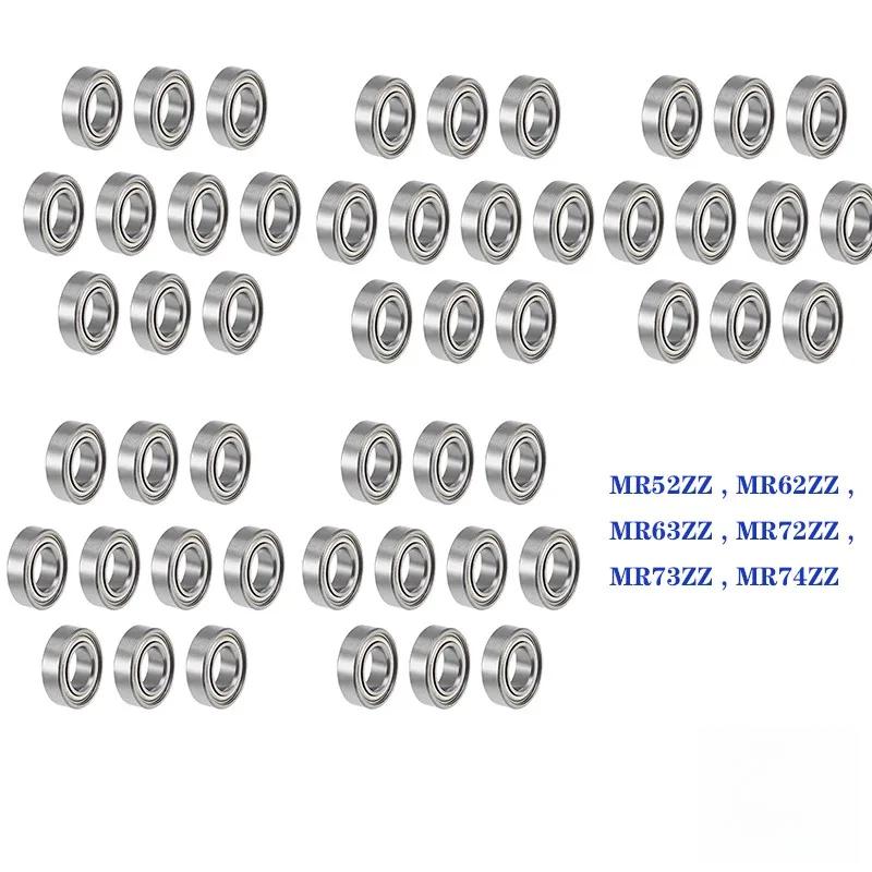 50Pcs Mini MR Series Ball Bearings MR52ZZ MR62ZZ MR63ZZ MR72ZZ MR73ZZ MR74ZZ Double Shielded High Precision Micro Bearings