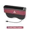 Car Seat Gap Organizer USB Charging Multifunction Storage Box For Mitsubishi Outlander Pajero Asx Lancer EX Evolution X Ralliart SF9
