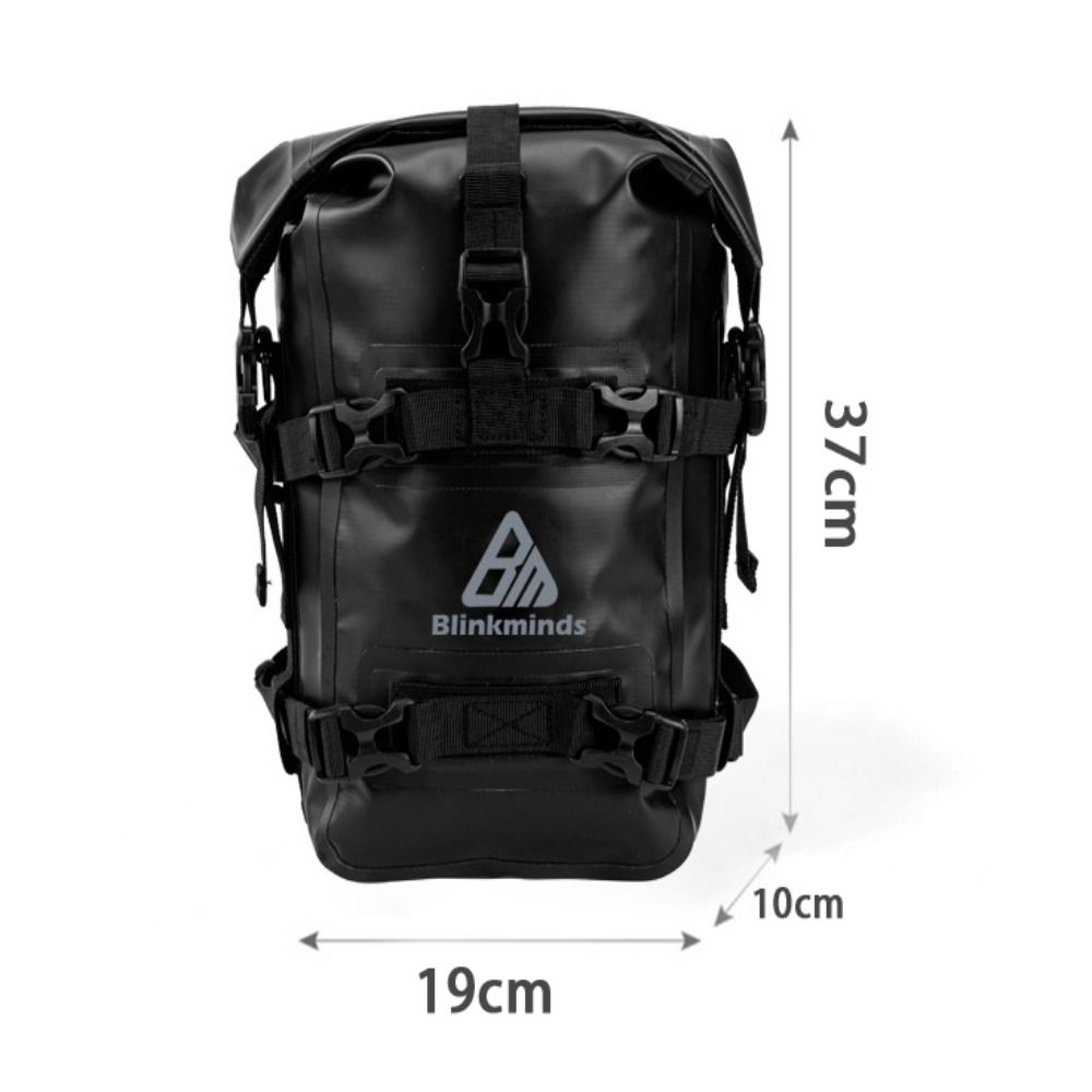 PVC Large Capacity Waterproof Motorcycle Protective Bar Side Bag Backpack Riding Bag
