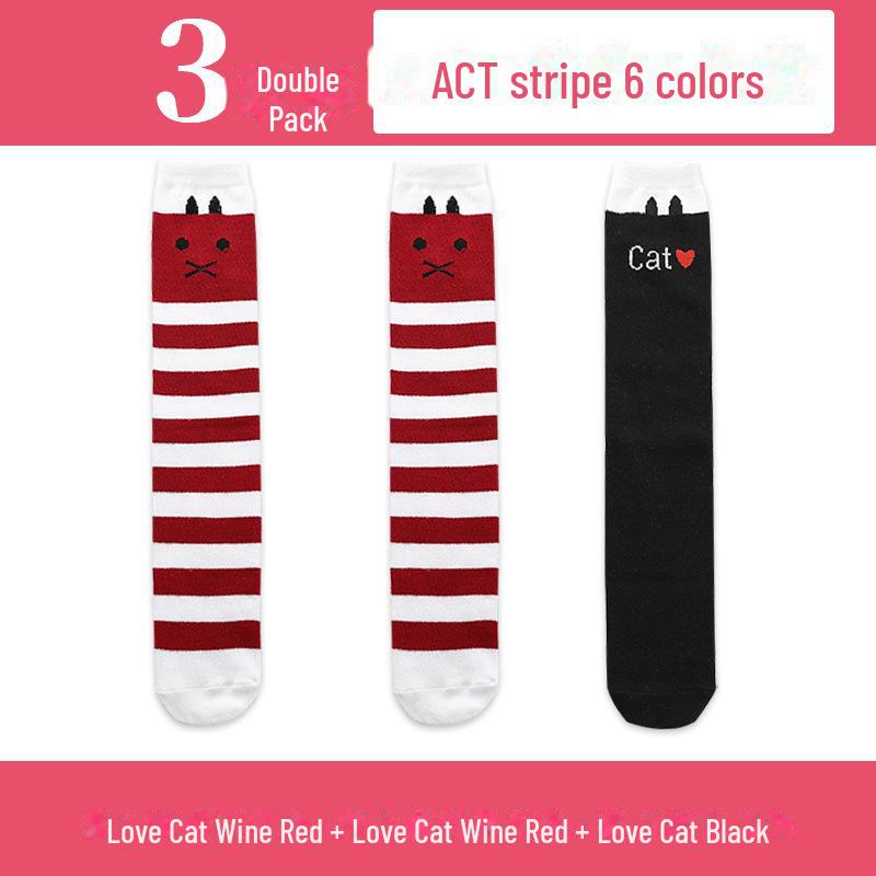 Șosete înalte până la genunchi pentru fete de primăvară și toamnă - șosete de vițel cu tub mijlociu pentru copii și bebeluși