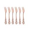 6Pcs Mirror Black Cake Forks Dinnerware Flatware Silverware Cutlery Set For Dessert Fruit Salad Forks Stainless Steel Tableware