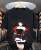 Sarada Uchiha T-shirt Naruto Rasengan Itachi Uchiha Jiraiya Black Shirt All Size