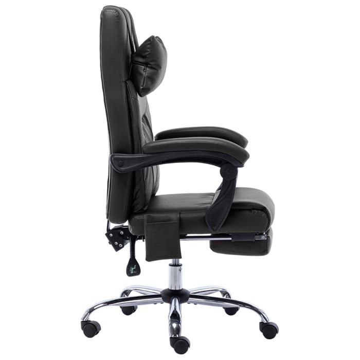 VidaXL Chaise de Bureau de Massage Fauteuil d'Ordinateur Inclinable Siège Ergonomique Fauteuil de Bureau Hauteur Réglable 20296
