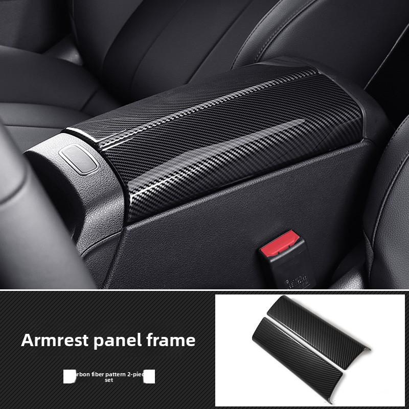 Suitable for Mercedes-Benz GLA GLBcenter control panel decorative stickerEQB EQAinterior modified carbon fiber armrest box cover