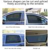 2/4Pcs Universal Car Side Window Sun Shade Mesh Protector Auto Black UV Protection Film Sticker Car Rear Side Window Sunshade