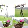 Retractable Pulley Hanging Basket Pull Down Hanger Garden Plant Pots Hook