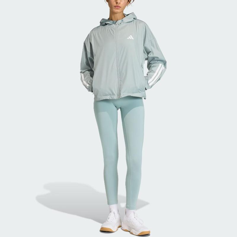 Adidas Hyperglam Windbreaker Water-Resistant Sports Fitness Hooded Long Sleeve Jacket Women Jackets KC7654