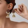 Bohemian Turquoise Tassel Pearl Bell Earrings