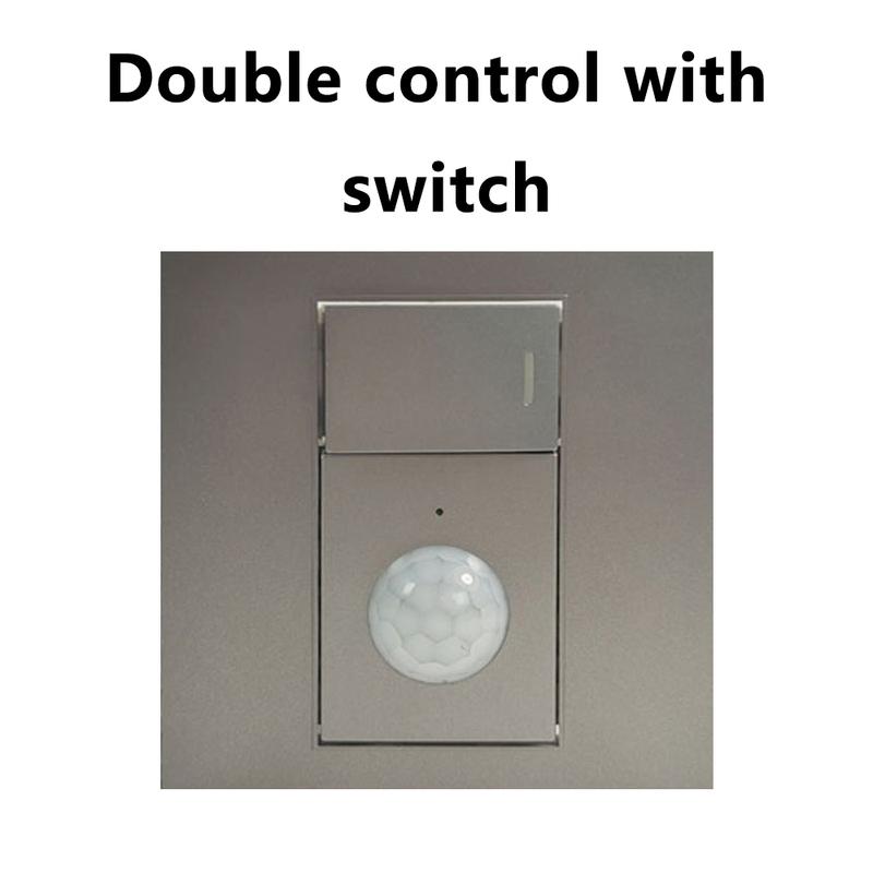 Motion Sensor Light Switch PIR In Wall Sensor Switch Occupancy Sensor Light Switch AC110-240V for Household