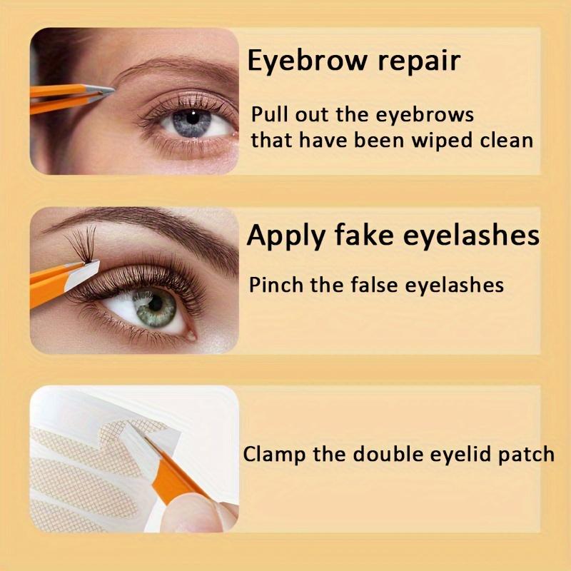 Eyebrow Tweezers Exclamation Mark Color Stainless Steel Eye Brow Clips Eyebrow Facial Nose Hair Removal Tool Clip