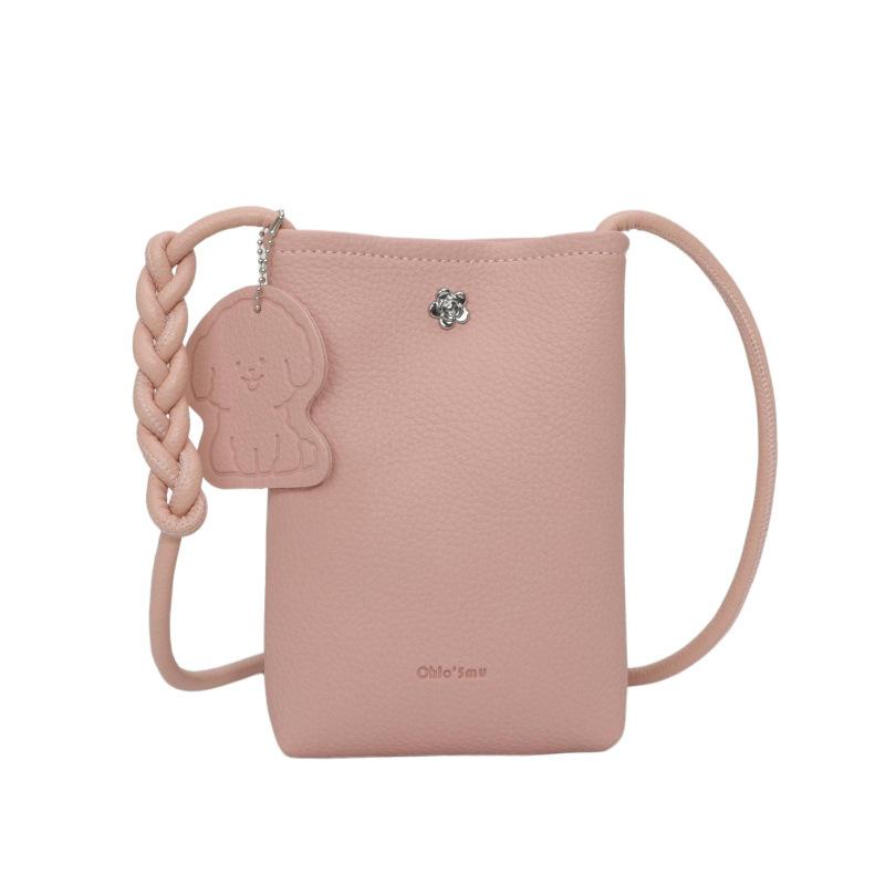 Spring new Korean version of simple texture fashion lightweight mobile phone bag niche versatile commuting daily casual messenger bag