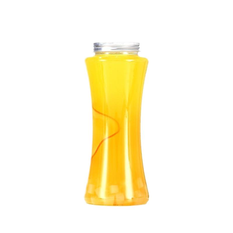 1Pc Portable Milk Tea Drinking Bottle Beverage Bottle Plastic Water Cups Transparent Tea Coffee Bottle Juicing Beverage Bottles