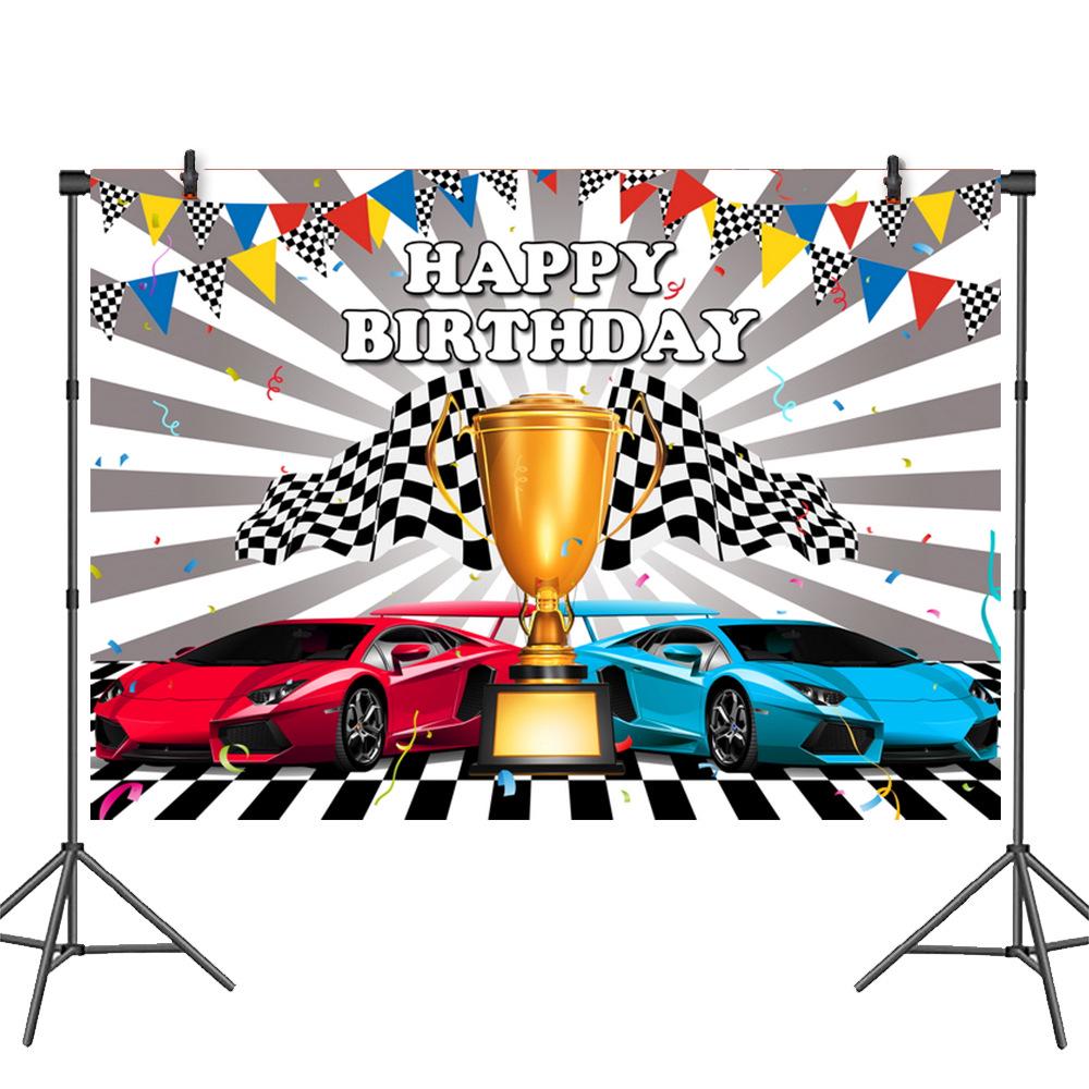 Hot Wheels Birthday Party Tableware Set: Plates, Banners, Tablecloth