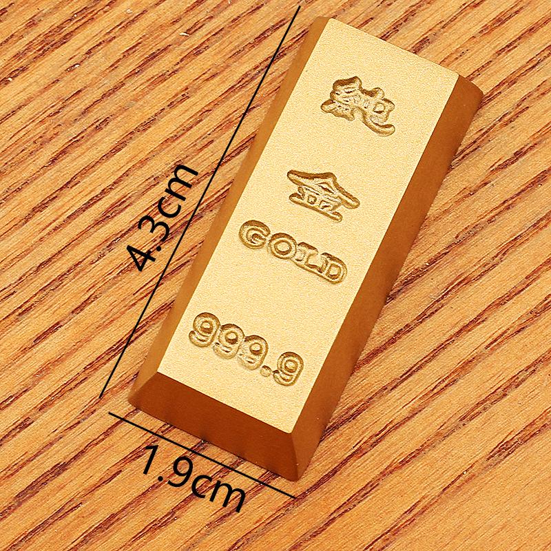 Brass Gold Bar Prop - Home Decor, Shop Display, Housewarming Gift, Solid Handicraft
