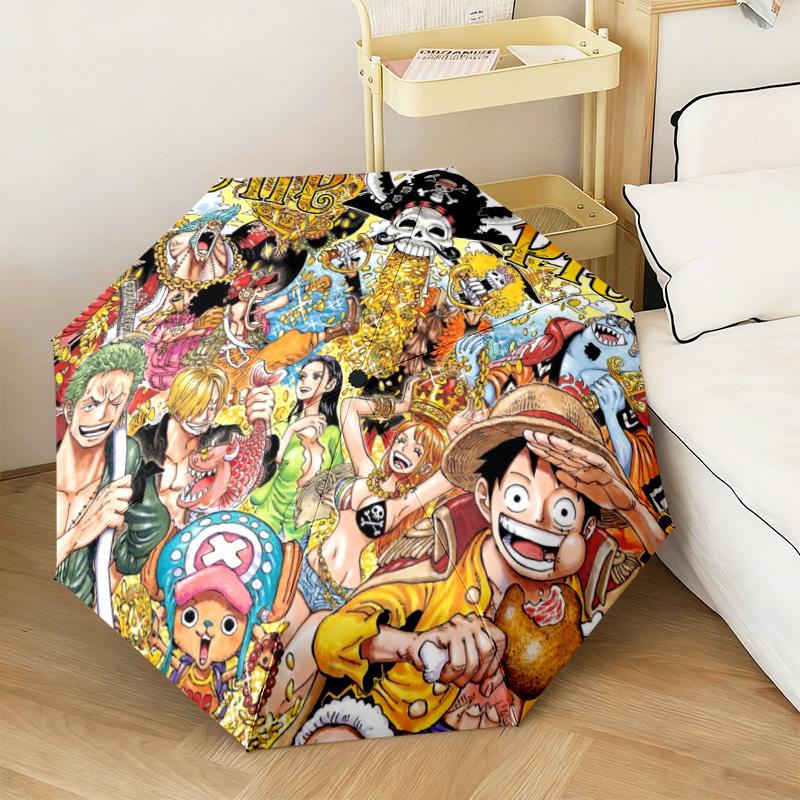 Cute Monkey D. Luffy from the Japanese manga ONE PIECE umbrella is suitable for all seasons, including home travel and outdoor activities Y17