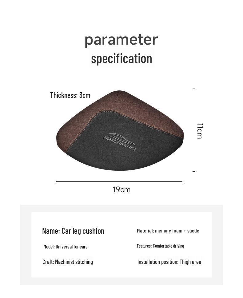 Universal Suede Memory Foam Knee Pad for Car