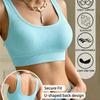 Women Seamless Shockproof Sports Tank Top Beauty Back Push Up Gym Yoga Workout
