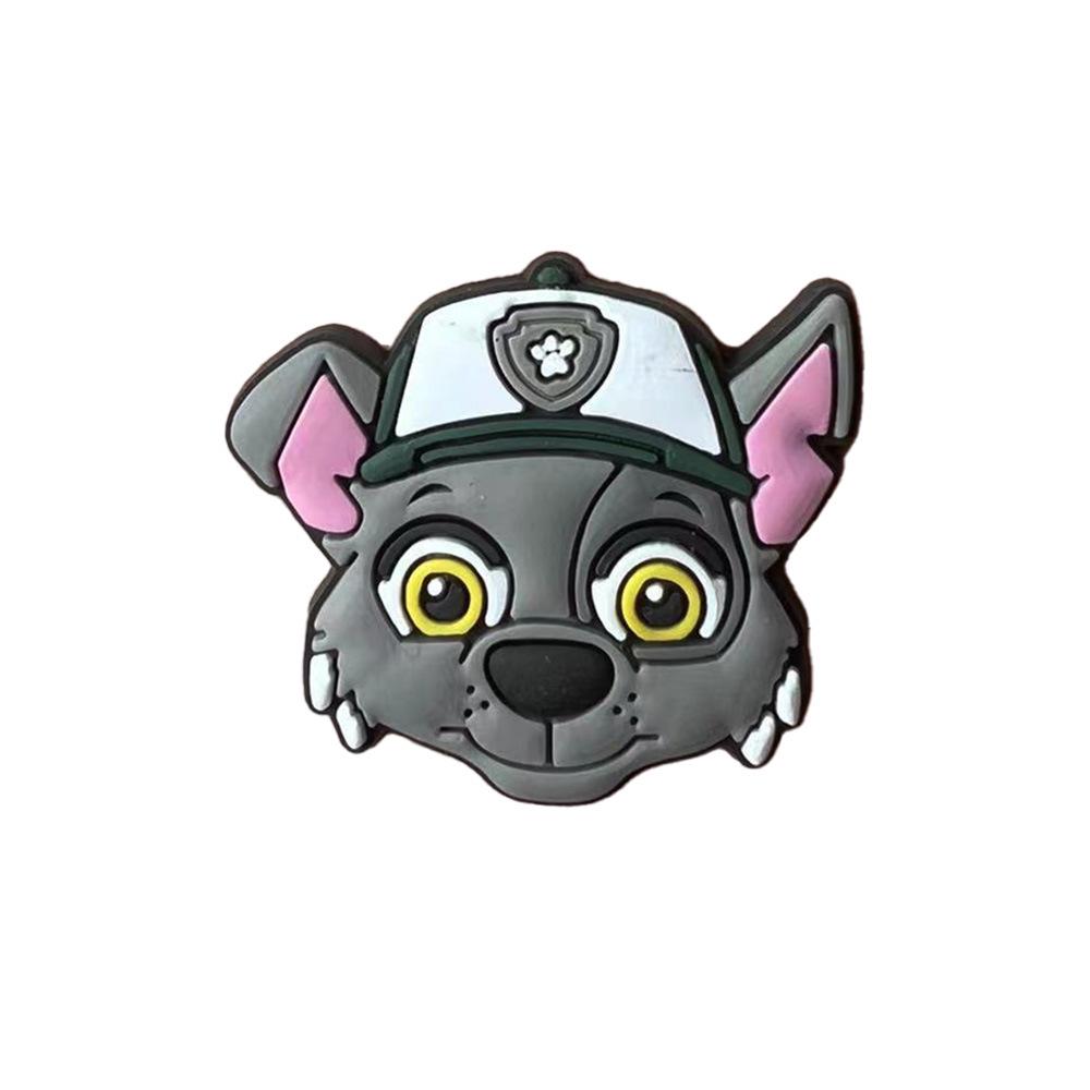PAW Patrol Flower Clog Shoe Charms: Soft Rubber DIY Accessories