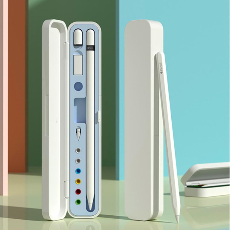 Portable For Apple Pencil 2 1 Case Storage Box Pouch Pen Holder Stylus Cover For Apple Ipad Pencil 1St 2Nd Gen Plastic Cases