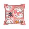 Marie Cat Aristocats Square Pillowcases Polyester Couch  Cushion Case Creative Decorative Pillow Cover 45*45