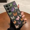 Colorful Butterfly Pattern Phone Case for Samsung Galaxy S25 S24 Ultra S23 S22 S21 S20 FE Plus Soft TPU Protection Cover