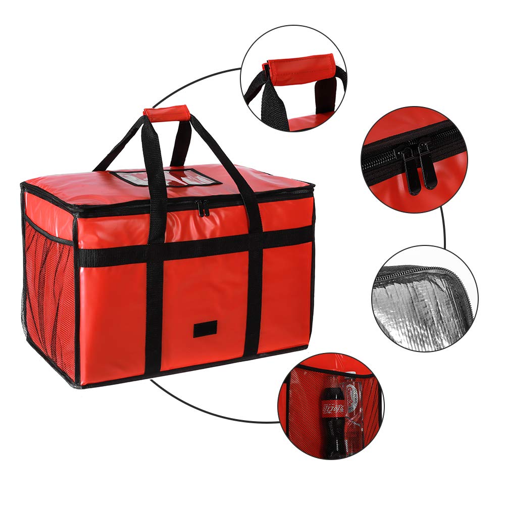 Cherrboll Isolert Matlevering Holdbar Matlevering Shopping Holder Maten Kald og Oppbevaring Vanntett Pose, Vannavstøtende Kommersiell Kvalitet Pose,