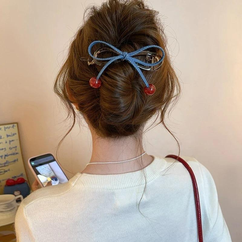 Cute Angel Wings Bowknot Hair Clips for Children Sweet Girls Large Bowknot Metal Duckbill Clip Girl's Hair Lovely Accessories