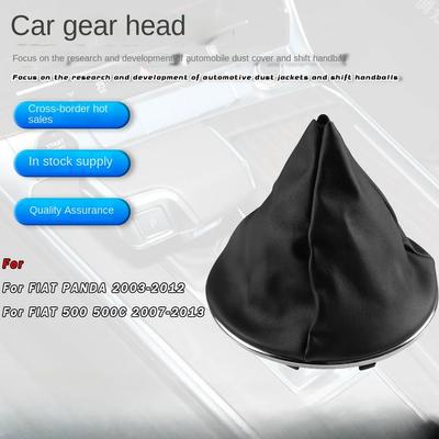 Auto-Schalthebel-Staubschutzkappe, Schalthebelabdeckung für Handball-Schalthebel Passend für FIAT 500 Panda 2003-2012 Autozubehör