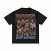 Jon Jones Bones 2026 Print Tshirt Unisex Oversized Cotton Streetwear Sleek Fit Vintage Short Sleeve Fighter Graphic Daily Tee