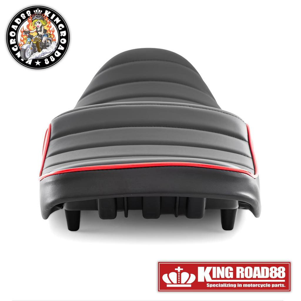 Сиденье-подушка King Road 88 XJR400 Ранняя модель 4HM Искусственная кожа Красная окантовка