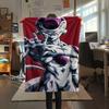 1PC Frieza Patterned Flannel Blanket Suitable For All Seasons For Home Decor Warmth And Comfort Gifts Holiday Present