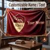 Custom Name Flannel Throw Blanket AS Roma FC Pattern Warm Home Decoration