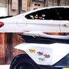 MDLUFY Car Sticker, Cat Superman Illustration, Waterproof, Funny Sticker, For Cars & Motorcycles, Hiding